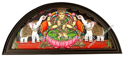 Gaja Lakshmi in Arch Painting