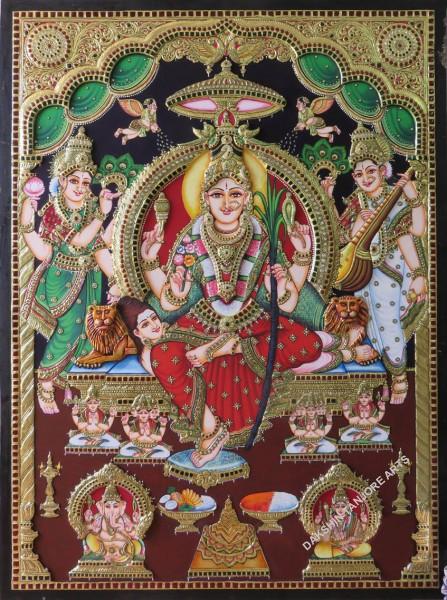 Goddess Sri Lalitha Tripura Sundari Painting