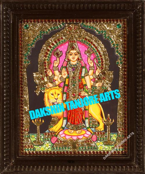Durga Devi with four hands