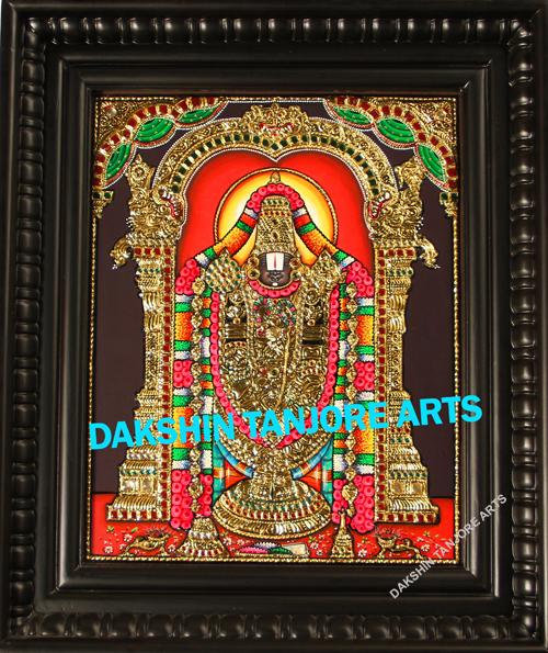 Balaji Embossed with Lakshmi Painting